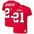thumbnail image 1 of Men's Mitchell & Ness Deion Sanders Red Atlanta Falcons Retired Player Throwback Name & Number T-Shirt, 1 of 3