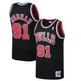 thumbnail image 1 of Men's Mitchell & Ness Dennis Rodman Black Chicago Bulls 1997/98 Hardwood Classics Swingman Jersey, 1 of 3