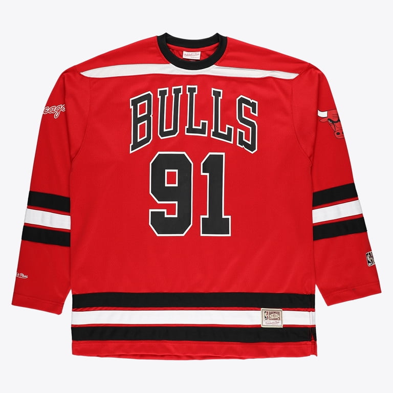 Men's Mitchell & Ness Dennis Rodman Red Chicago Bulls Big & Tall
