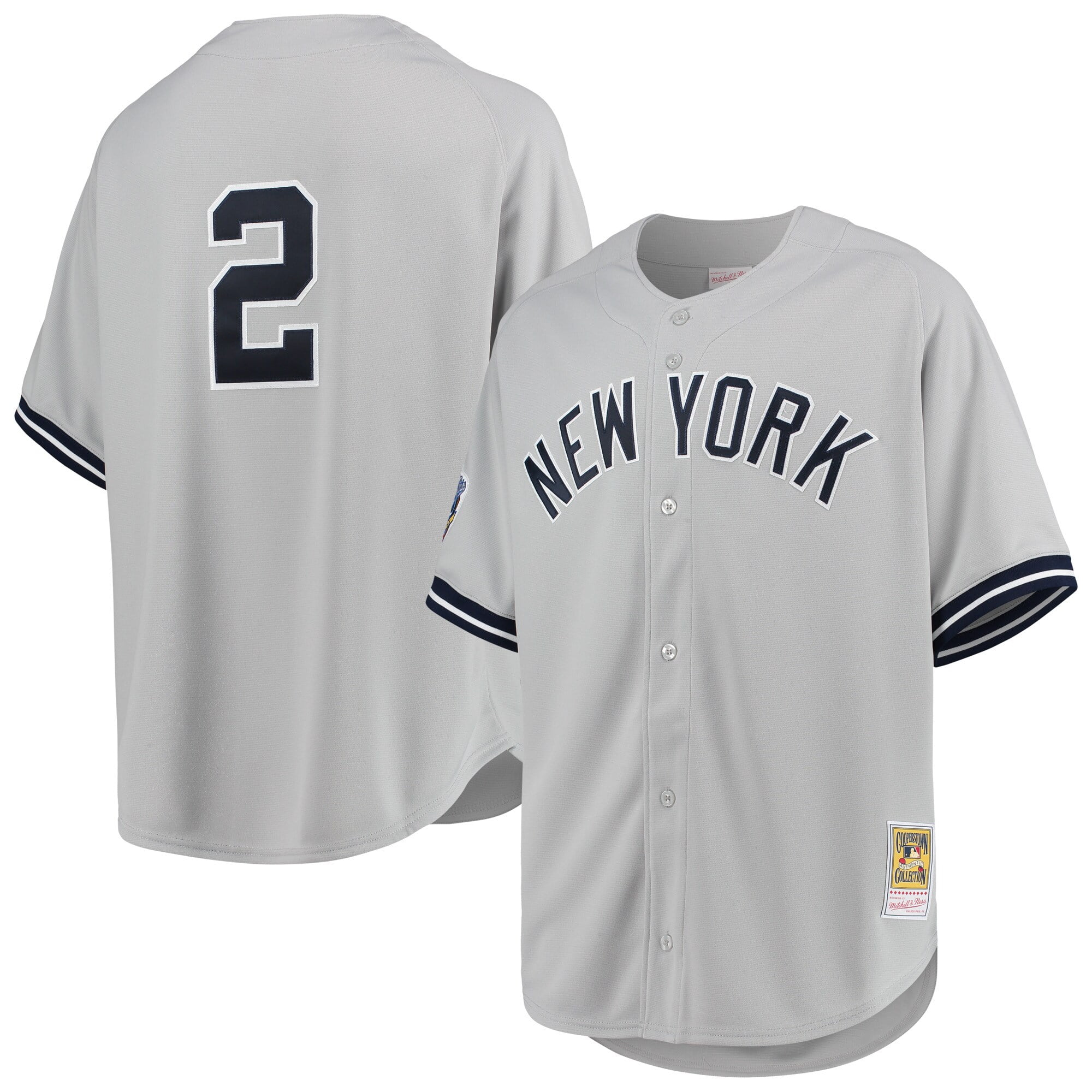Men's Mitchell Ness Derek Jeter Gray New York Yankees 1998