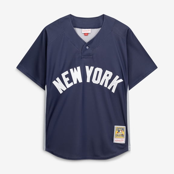 Men's Mitchell & Ness Derek Jeter Navy New York Yankees Authentic Batting Practice Jersey
