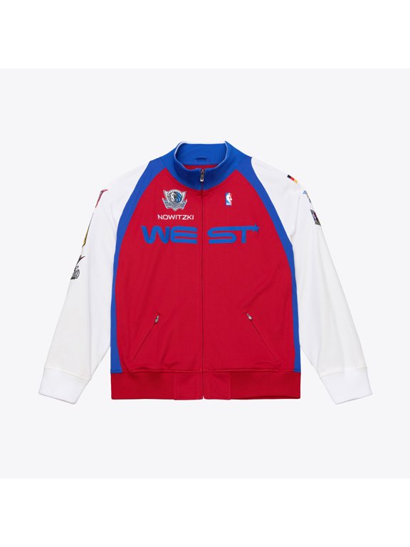 Men's Mitchell & Ness Dirk Nowitzki Red/White 2006 NBA All-Star Game Authentic Full-Zip Jacket
