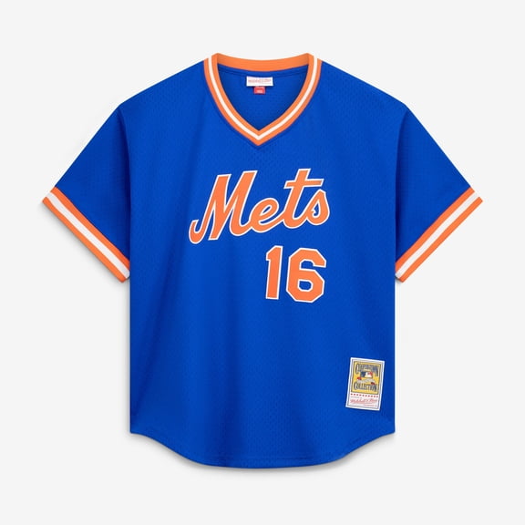 Men's Mitchell & Ness Dwight Gooden Royal New York Mets Authentic Batting Practice Jersey