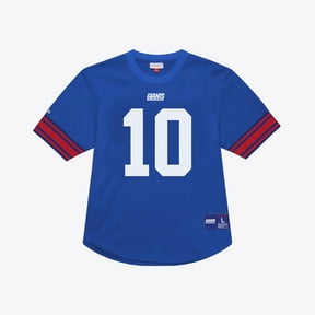 Men's Mitchell & Ness Eli Manning Royal New York Giants Retired Player Name & Number Mesh Top