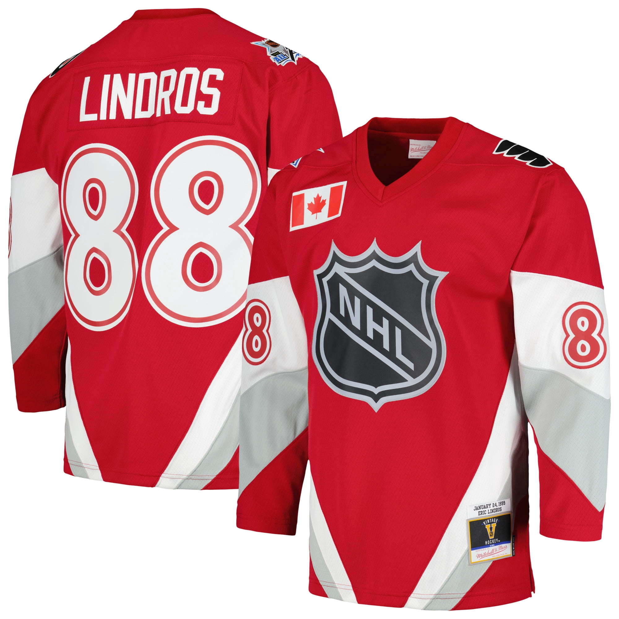 Men's Mitchell Ness Eric Lindros Scarlet 1999 NHL All-Star Game