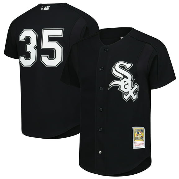 Men's-Mitchell & Ness Frank Thomas Black Chicago White Sox Authentic Batting Practice Jersey