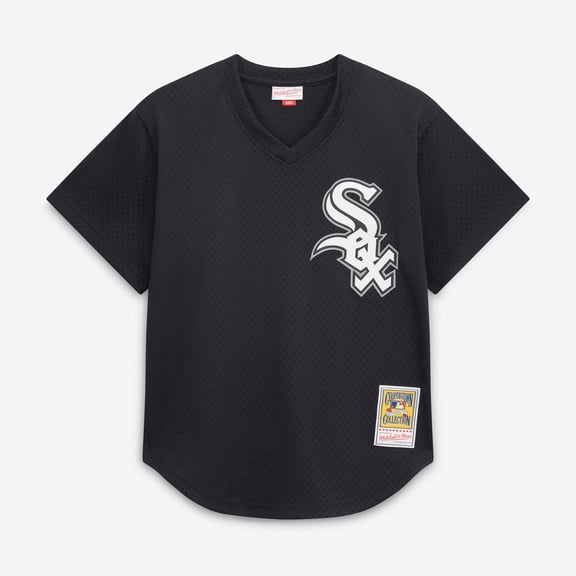 Men's Mitchell & Ness Frank Thomas Black Chicago White Sox Authentic Batting Practice Jersey