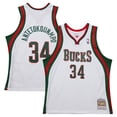 thumbnail image 1 of Men's Mitchell & Ness Giannis Antetokounmpo White Milwaukee Bucks 2013/14 Hardwood Classics Swingman Jersey, 1 of 6