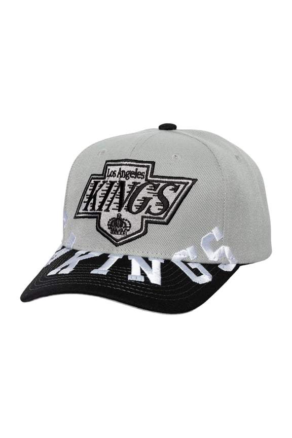 Men's Mitchell & Ness Gray/Black Los Angeles Kings Underarch Two-Tone Pro Crown Snapback Hat