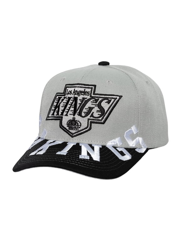 Men's Mitchell & Ness Gray/Black Los Angeles Kings Underarch Two-Tone Pro Crown Snapback Hat