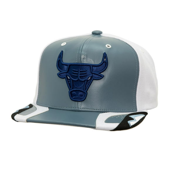Men's-Mitchell & Ness  Gray Chicago Bulls Day 6 Snapback Hat