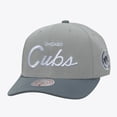thumbnail image 1 of Men's Mitchell & Ness  Gray Chicago Cubs Thunderstorm Head Coach Pro-Crown Adjustable Hat, 1 of 4