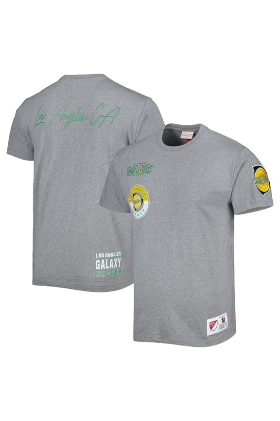 Men's Mitchell & Ness Gray LA Galaxy City Tee