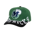 thumbnail image 1 of Men's Mitchell & Ness Green/Black Dallas Mavericks Underarch Two-Tone Pro Crown Snapback Hat, 1 of 3