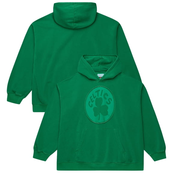 Men's Mitchell & Ness  Green Boston Celtics Downtown Collection Fleece Hoodie