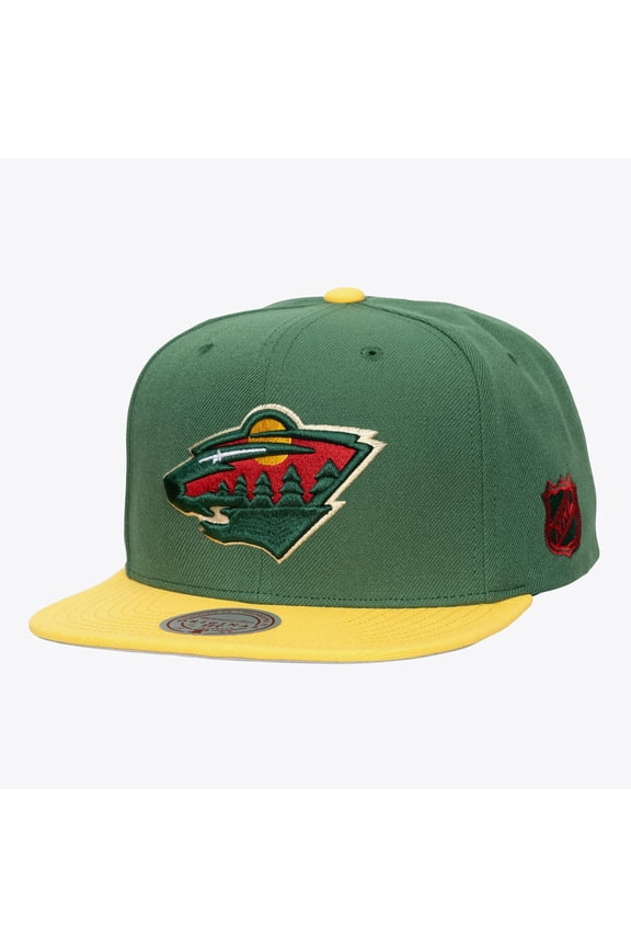 Men's Mitchell & Ness Green Minnesota Wild Legendary Home Snapback Hat