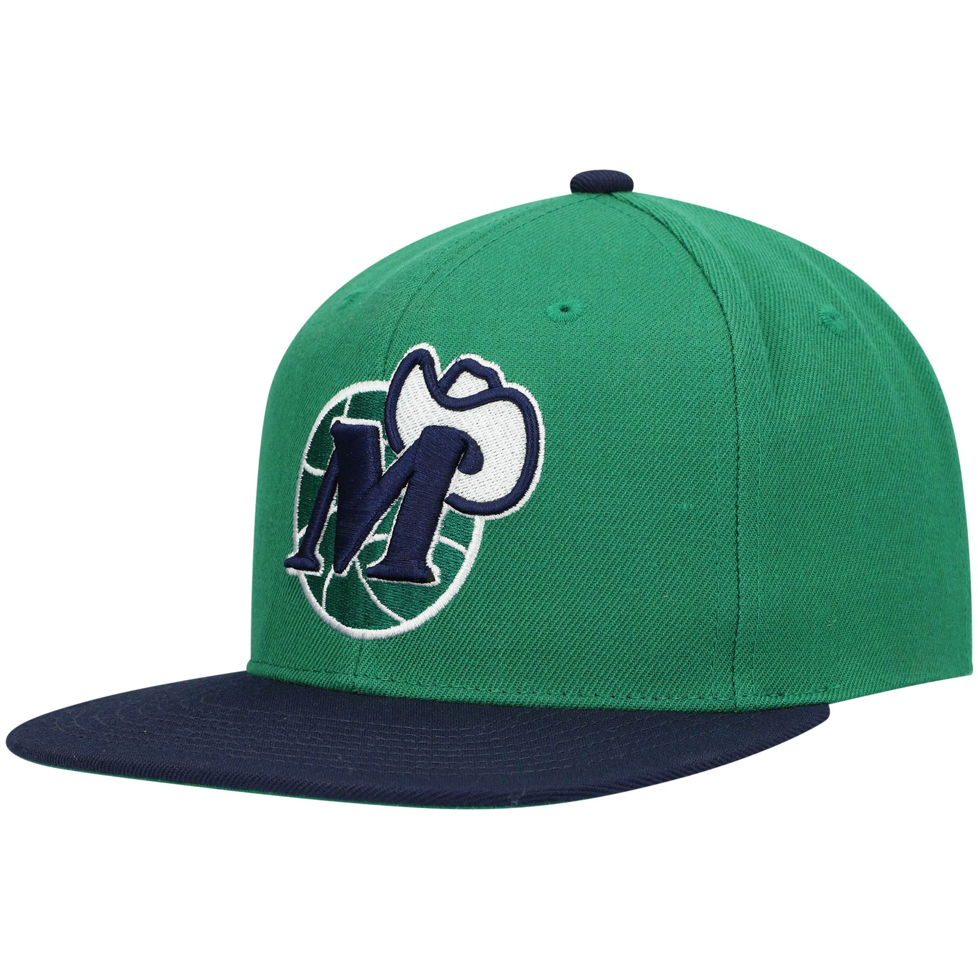 Dallas Mavericks 2-Tone Snapback Hat – Team Logo Adjustable Cap, Wool-Feel Crown