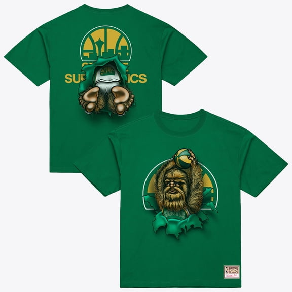 Men's Mitchell & Ness Green Seattle SuperSonics Breakthrough T-Shirt