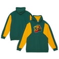 thumbnail image 1 of Men's Mitchell & Ness  Green Seattle SuperSonics Color Block 2.0 Fleece Pullover Hoodie, 1 of 4