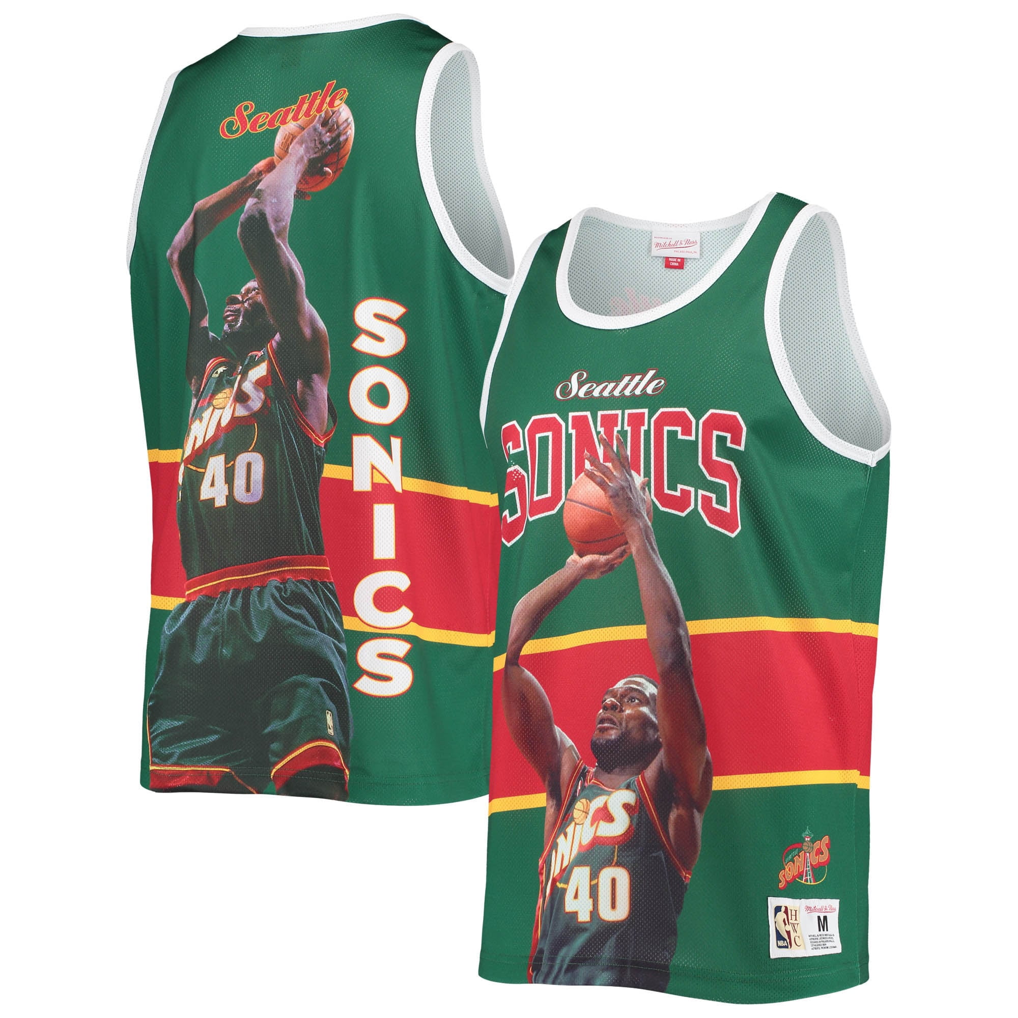 Vintage Seattle SuperSonics NBA Crewneck Sweatshirt. Tagged As A Large