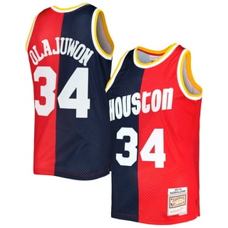 Mitchell & Ness Mens Swingman Jersey Houston Rockets 1996-97 Hakeem Olajuwon, Navy Blue / S