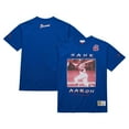 thumbnail image 1 of Men's Mitchell & Ness Hank Aaron Royal Atlanta Braves Cooperstown Collection Heavyweight Premium Player Vintage Logo, 1 of 4