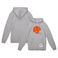 thumbnail image 1 of Men's Mitchell & Ness Heather Gray Cleveland Browns Helmet Logo Vintage Pullover Hoodie, 1 of 3