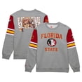 thumbnail image 1 of Men's Mitchell & Ness Heather Gray Florida State Seminoles Throwback Allover 4.0 Pullover Sweatshirt, 1 of 5