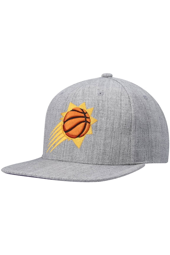 Men's Mitchell & Ness Heathered Gray Phoenix Suns 2.0 Snapback Hat