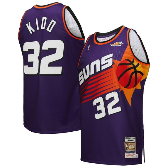 Men's-Mitchell & Ness Jason Kidd Purple Phoenix Suns 2000 NBA All-Star Game Authentic Jersey