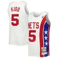 thumbnail image 1 of Men's Mitchell & Ness Jason Kidd White New Jersey Nets Hardwood Classics Swingman Jersey, 1 of 3