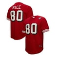 thumbnail image 1 of Men's Mitchell & Ness Jerry Rice Scarlet San Francisco 49ers Retired Player Name & Number Mesh Top, 1 of 3