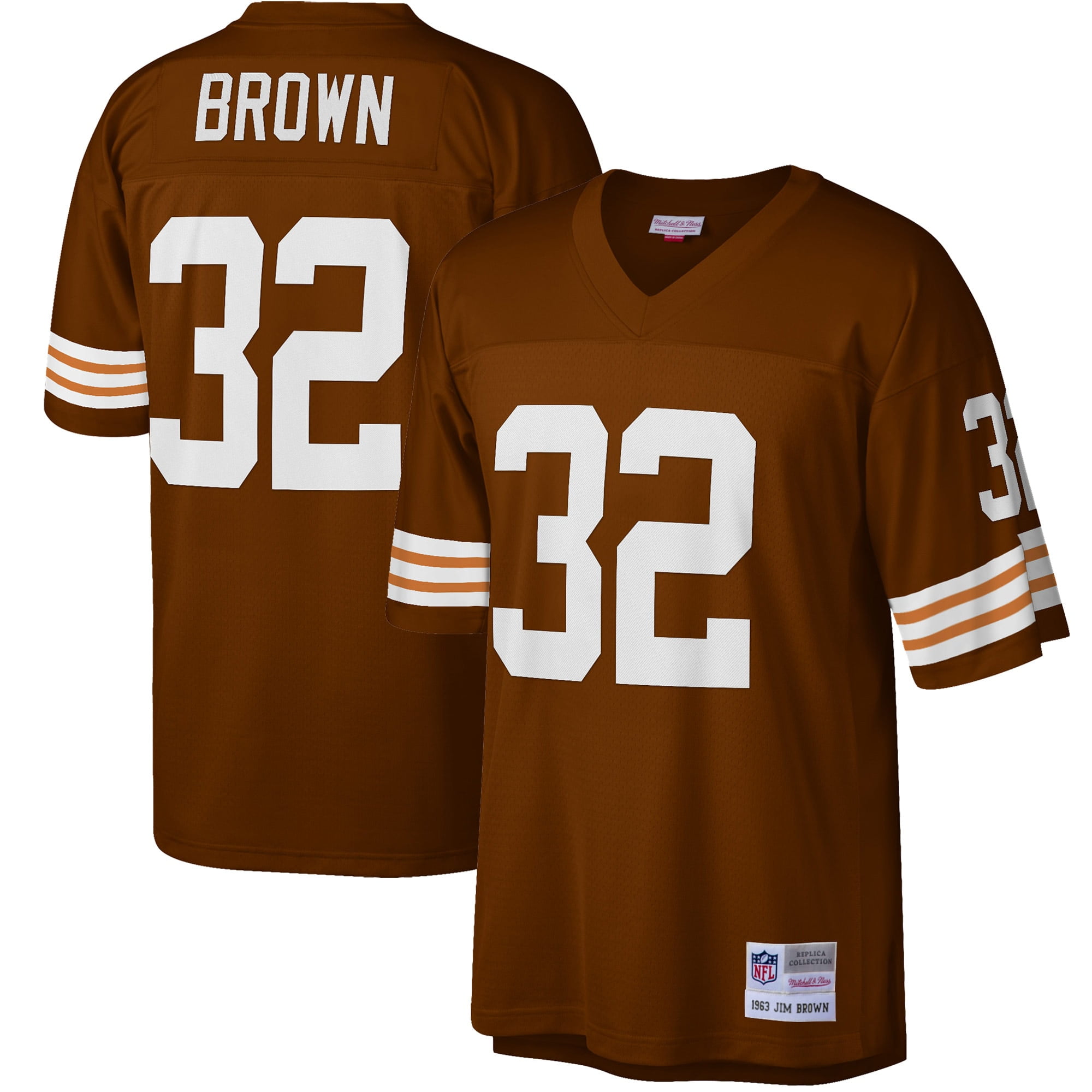 Men's Mitchell & Ness Jim Brown Brown Cleveland Browns Big & Tall