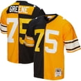 thumbnail image 1 of Men's Mitchell & Ness Joe Greene Black/Gold Pittsburgh Steelers 1976 Split Legacy Replica Jersey, 1 of 5