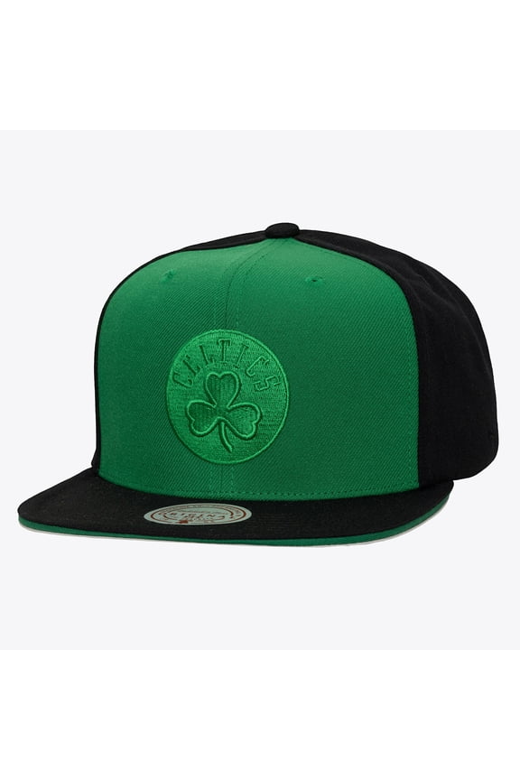 Men's Mitchell & Ness Kelly Green/Black Boston Celtics Color Pop Snapback Hat