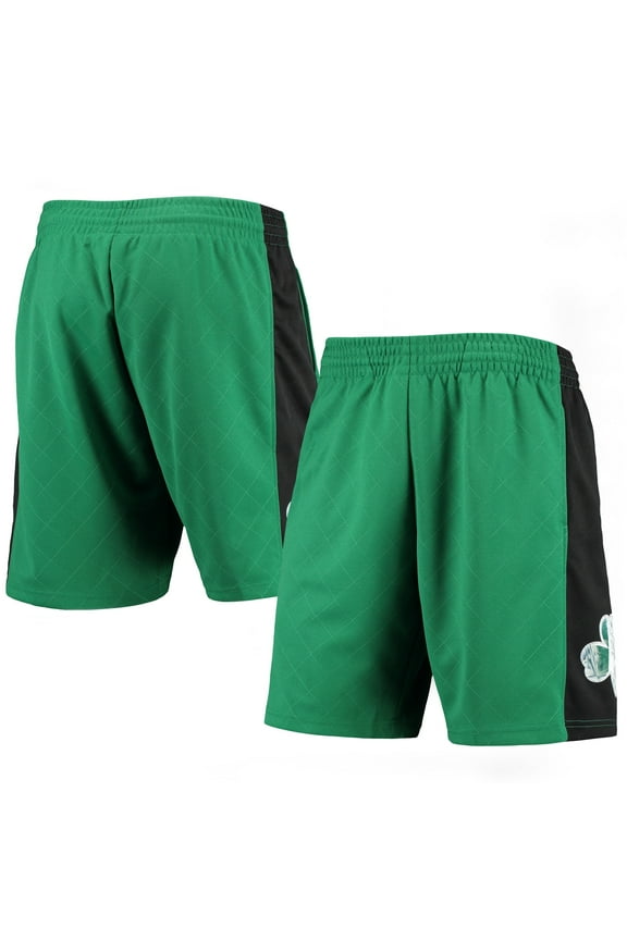 Men's Mitchell & Ness Kelly Green Boston Celtics 2007 Hardwood Classics 75th Anniversary Swingman Shorts