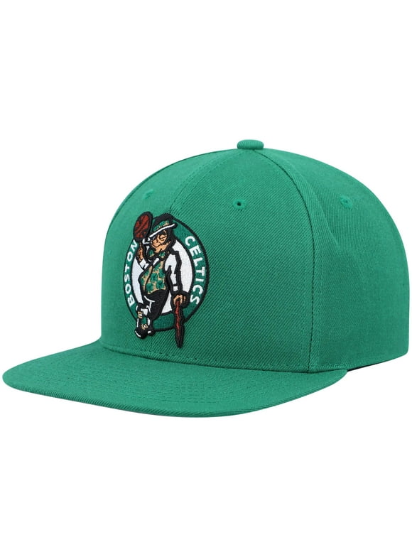 Men's Mitchell & Ness Kelly Green Boston Celtics Ground 2.0 Snapback Hat