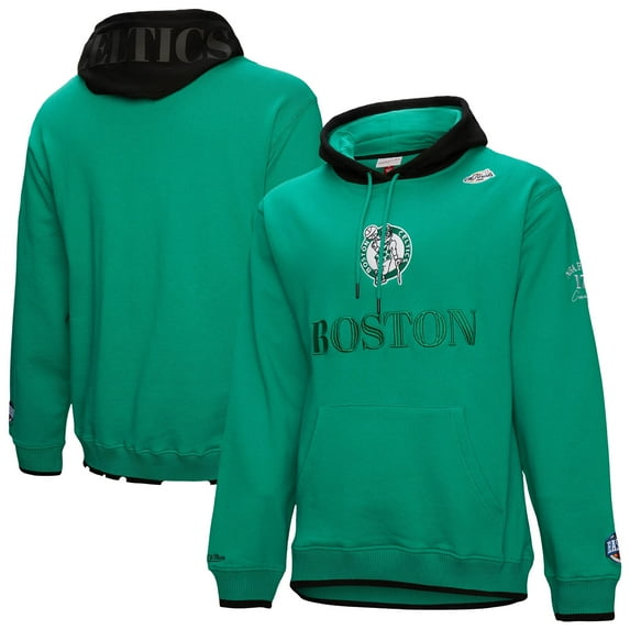 Men's Mitchell & Ness Kelly Green Boston Celtics Hardwood Classics Team OG 3.0 Pullover Hoodie