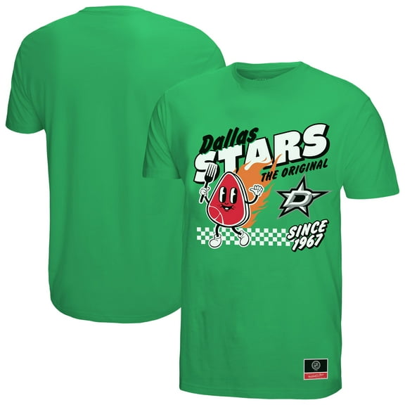Men's Mitchell & Ness Kelly Green Dallas Stars Local Food T-Shirt