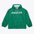 thumbnail image 1 of Men's Mitchell & Ness Kelly Green Philadelphia Eagles Coaches Full-Snap Hooded Windbreaker Jacket, 1 of 4