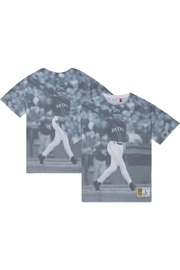 Men's Mitchell & Ness Ken Griffey Jr. Seattle Mariners Cooperstown Collection Highlight Sublimated Player Graphic