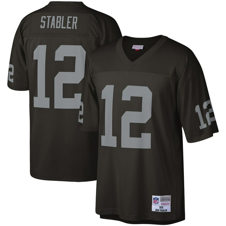 Men s Mitchell Ness Ken Stabler Black Las Vegas Raiders Legacy
