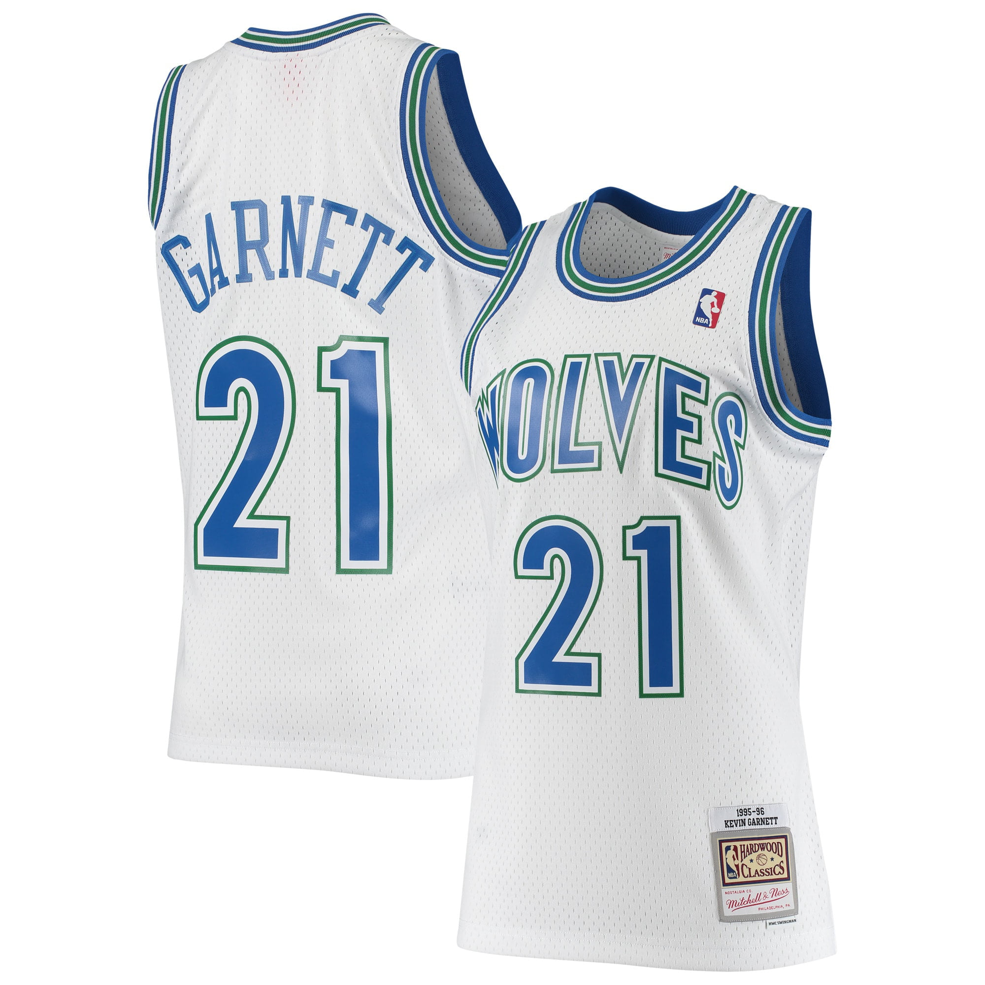 Kevin Garnett Minnesota Timberwolves Autographed Blue Mitchell & Ness  Authentic Jersey with Big Ticket Inscription