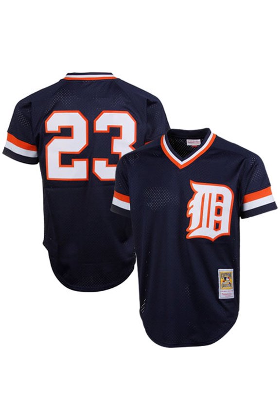 Men's Mitchell & Ness Kirk Gibson Navy Detroit Tigers Authentic Batting Practice Jersey