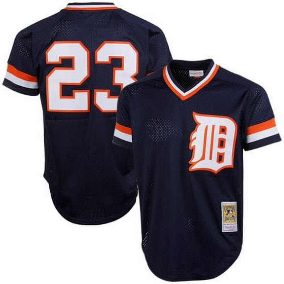 Men's Mitchell & Ness Kirk Gibson Navy Detroit Tigers Authentic Batting Practice Jersey