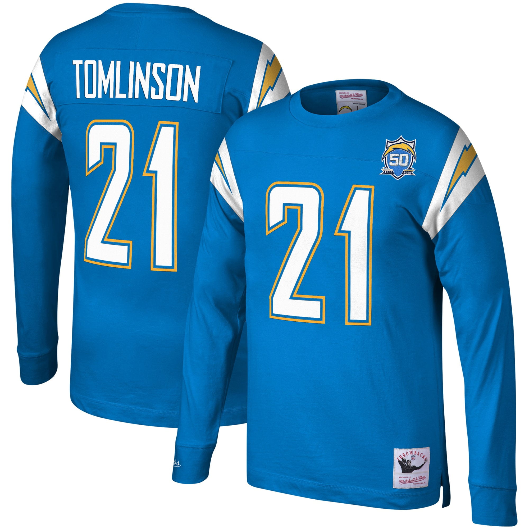 replica la chargers jersey history