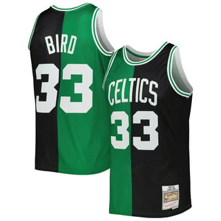 Mitchell & Ness Men's Mitchell & Ness Larry Bird Kelly Green Boston Celtics  1985-86 Hardwood Classics Galaxy Swingman - Jersey