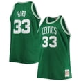 thumbnail image 1 of Men's Mitchell & Ness Larry Bird Kelly Green Boston Celtics Big & Tall 1985/86 NBA 75th Anniversary Diamond Swingman, 1 of 3
