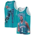thumbnail image 1 of Men's Mitchell & Ness Larry Johnson Teal Charlotte Hornets Hardwood Classics Player Tank Top, 1 of 3