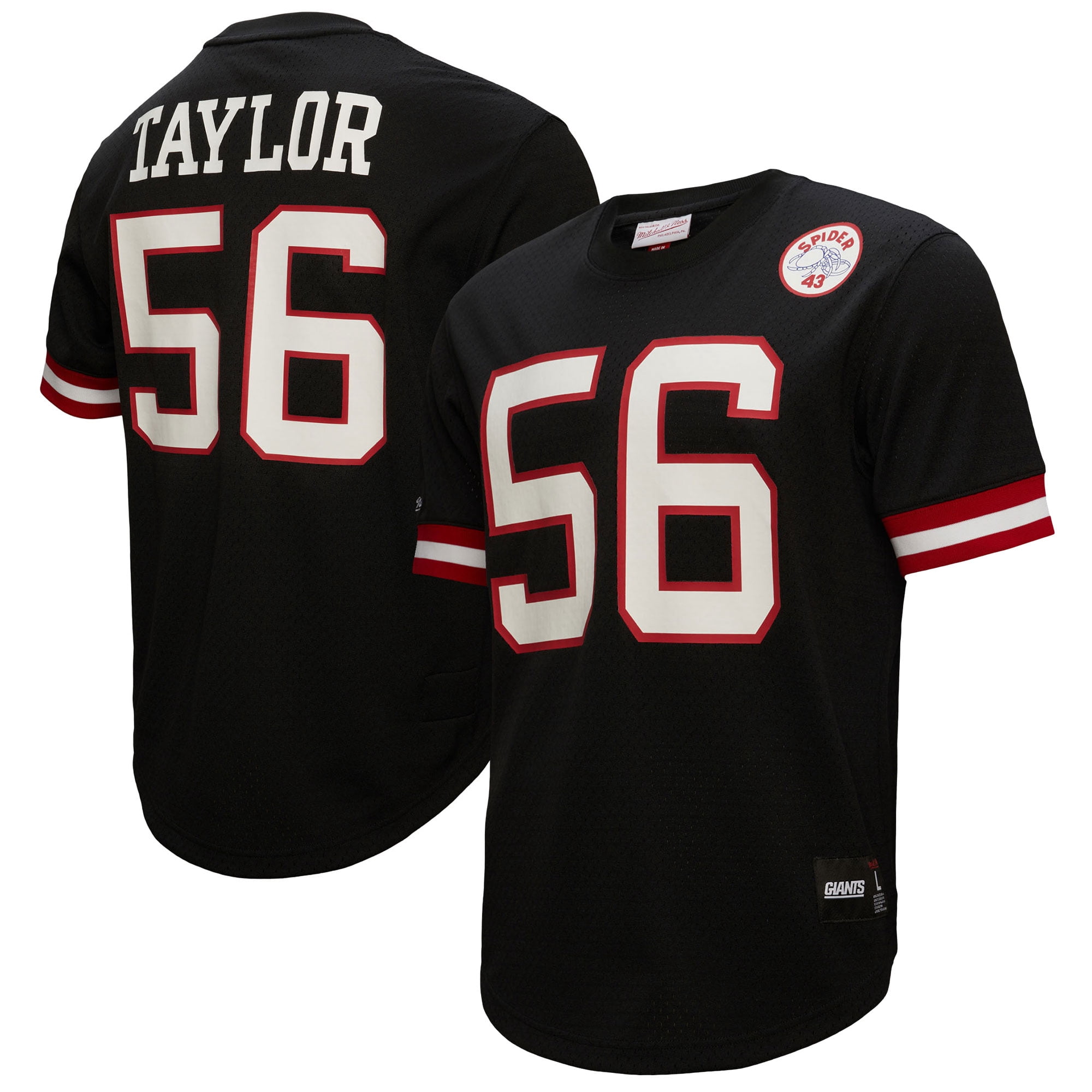 Men's Mitchell Ness Lawrence Taylor Black New York Giants Big